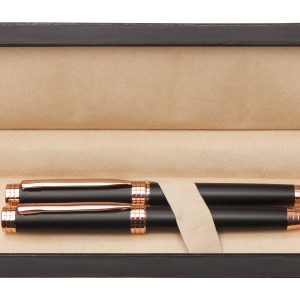 SET DE BOLIGRAFO Y ROLLER  "COBRA" TINTA AZUL