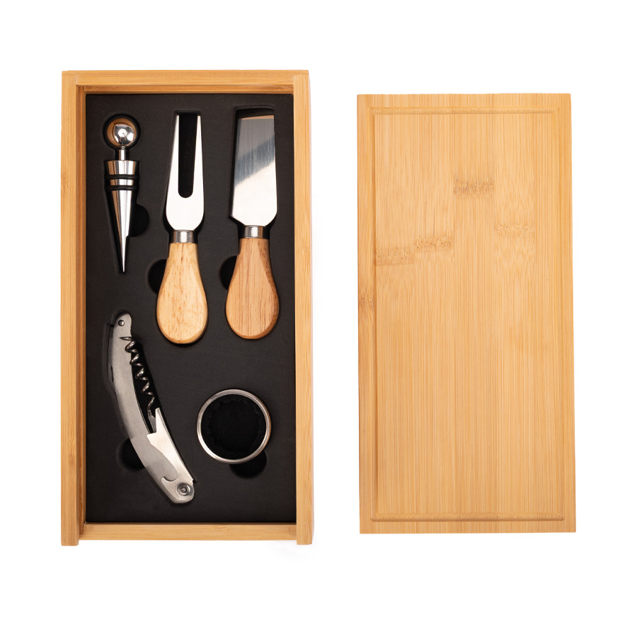 Set Wine & Cheese "FUTRONO" de Bamboo - Imagen 2