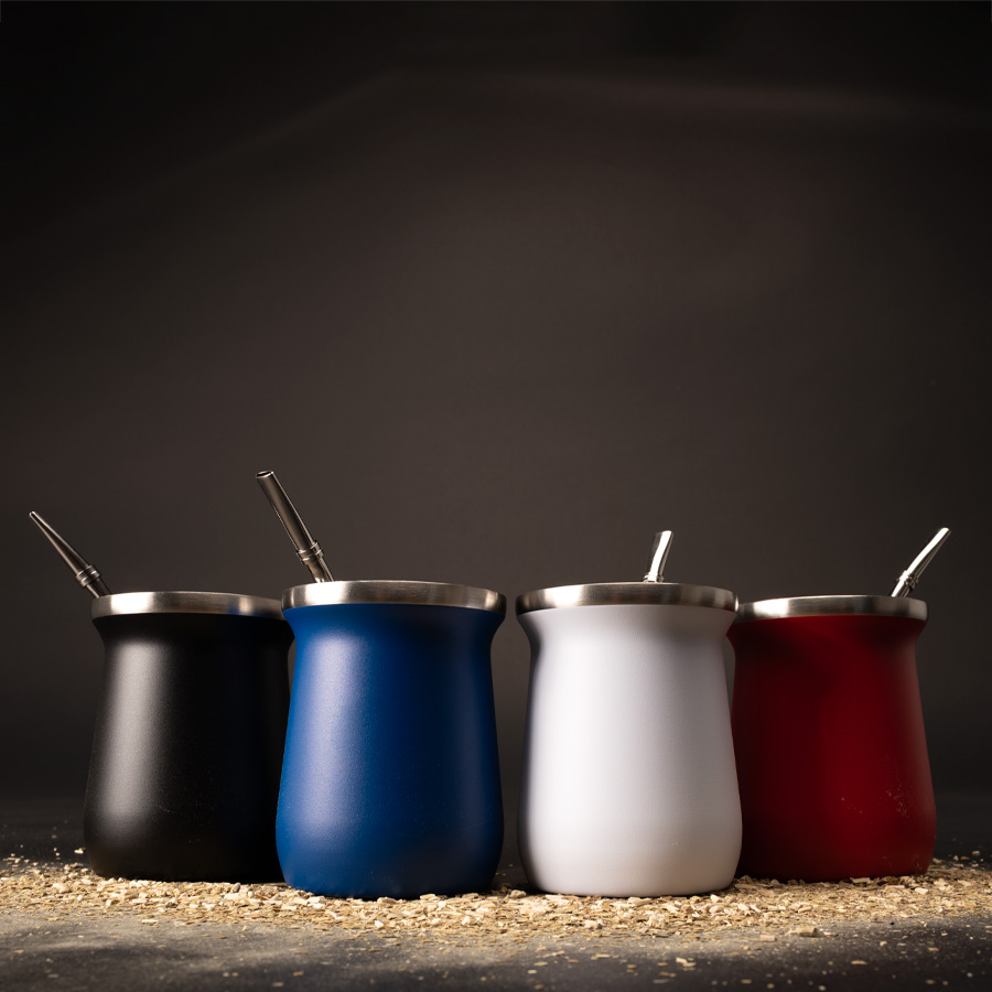 Vaso Térmico metálico "MATE" 300ml. con Bombilla - Imagen 18