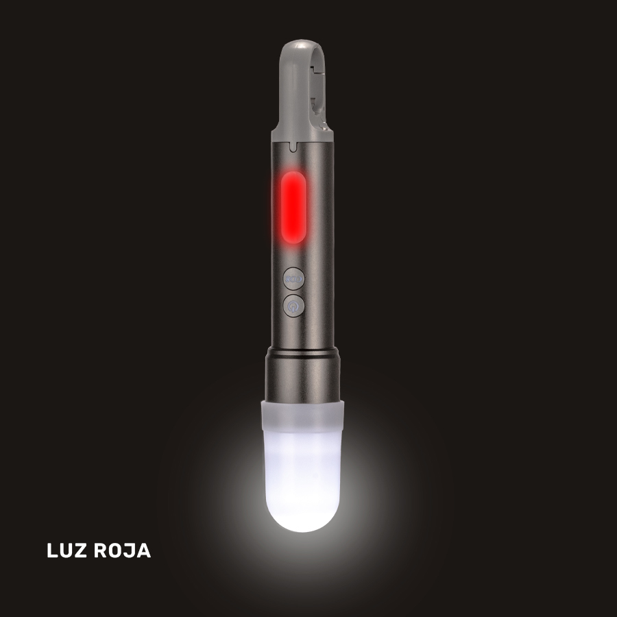 USB Linterna Táctica y lámpara recargable "HOOK" 15-en-1 - Imagen 9