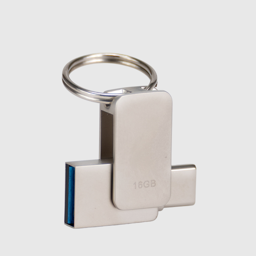 USB 3.0 Mini-Pendrive "Giro" de Acero inoxidable 16GB - Imagen 2