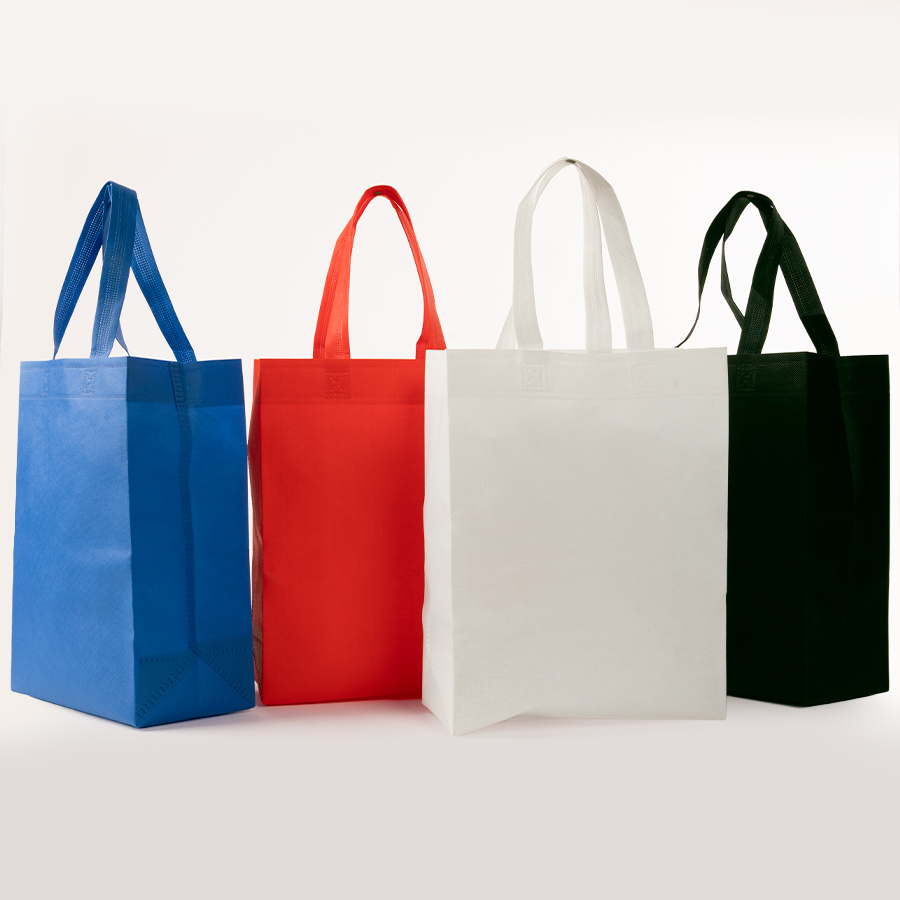Bolsa TNT reutilizable "SAUL" con costuras termoselladas, asas 38 x 2.5 cm. - Imagen 13